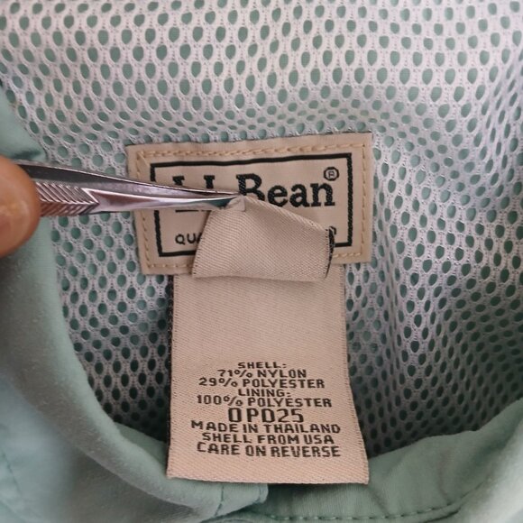 LL BEAN Shirt Mens Large Reg Vented Fishing Outdoor Short Sleeve Moss Green* - Picture 9 of 11